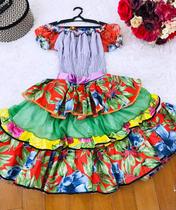 Vestido Infantil Junino Caipira Festa Junina Sinhazinha