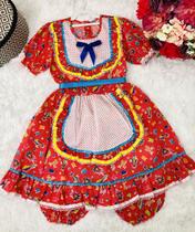 Vestido Infantil Junino Festa Caipira Várias Cores