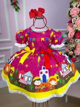 Vestido Infantil Junino Luxo- Festa Junina - Quadrilha - - marie