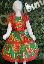 Vestido infantil junino maria bonita mb 0007 Vestido infantil junino maria bonita mb 0007
