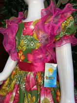 Vestido infantil junino maria bonita mb 0012