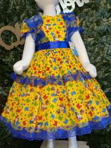 Vestido infantil junino maria bonita mb 0013