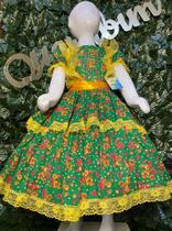Vestido infantil junino maria bonita mb 0024 Vestido infantil junino maria bonita mb 0024