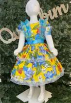 Vestido infantil junino maria bonita mb 0035