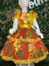 Vestido infantil junino maria bonita mb 0037