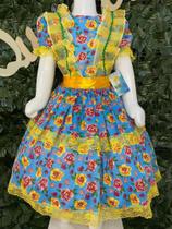 Vestido infantil junino maria bonita mb 0038