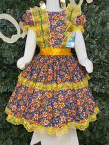 Vestido infantil junino maria bonita mb 0039