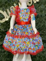 Vestido infantil junino maria bonita mb 0040