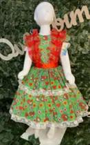 Vestido infantil junino maria bonita mb 0042