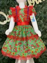 Vestido infantil junino maria bonita mb 0043