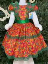 Vestido infantil junino maria bonita mb 0046