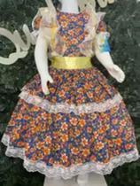 Vestido infantil junino maria bonita mb 0050