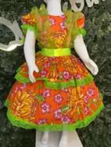 Vestido infantil junino maria bonita mb 0051