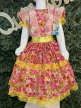 Vestido infantil junino maria bonita mb 0054