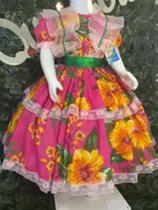 Vestido infantil junino maria bonita mb 0056