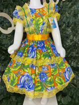 Vestido infantil junino maria bonita mb 0057