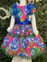 Vestido infantil junino maria bonita mb 0066 Vestido infantil junino maria bonita mb 0066