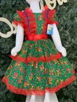 Vestido infantil junino maria bonita mb 0069