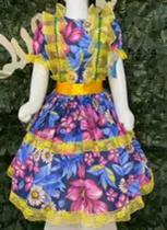 Vestido infantil junino maria bonita mb 0070