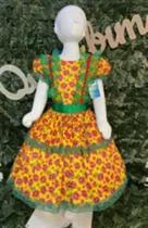 Vestido infantil junino maria bonita mb 0078