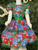 Vestido infantil junino maria bonita mb 0083