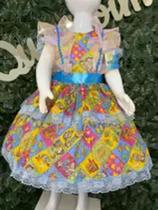 Vestido infantil junino maria bonita mb 0084