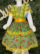 Vestido infantil junino maria bonita mb 0085