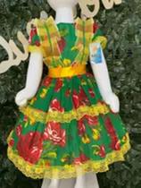 Vestido infantil junino maria bonita mb 0088