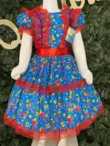 Vestido infantil junino maria bonita mb 0090