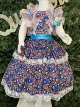 Vestido infantil junino maria bonita mb 0094