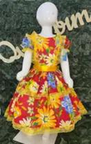 Vestido infantil junino maria bonita mb 0100