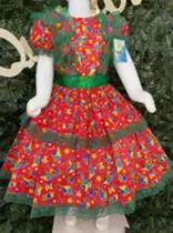 Vestido infantil junino maria bonita mb 0101