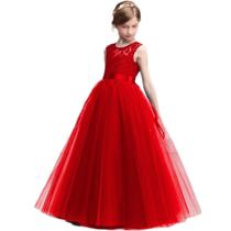 Vestido Infantil Juvenil Longo Festa Casamento Daminha
