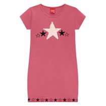 Vestido Infantil Kily T-Shirt Estrela Paetê
