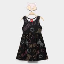 Vestido Infantil Kyly Cat Menina