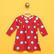 Vestido Infantil Kyly Manga Longa Poá