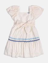 Vestido Infantil Laise Off White Bordado Sianinha Momi Vestido Infantil Laise Off White Bordado Sianinha Momi