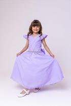 Vestido Infantil Lavanda Formatura Longo Dama de Honra Luxo Festas - Tamanho e Cor Variados Vestido Infantil Lavanda Formatura Longo Dama de Honra Luxo Festas - Tamanho e Cor Variados