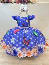 Vestido Infantil Lilás Jardim das Borboletas com Cinto de Pérolas Vestido Infantil Lilás Jardim das Borboletas com Cinto de Pérolas