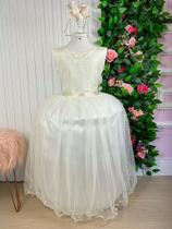 Vestido Infantil Longo Regata Off - Coleção Enjoy