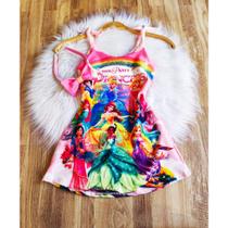 Vestido Infantil Luna Temático Princesas Disney +Tiara Vestido Infantil Luna Temático Princesas Disney +Tiara