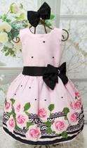 Vestido Infantil Luxo Floral