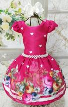 Vestido Infantil Luxo Floral