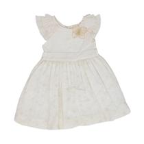 Vestido Infantil Luxo Renda e Broche Floral Bella Bambina