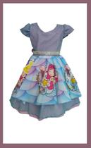 Vestido Infantil Luxo tema Sereias