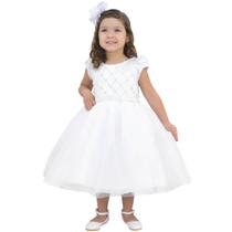 Vestido Infantil Luxuoso de Casamento Formatura Várias Cores