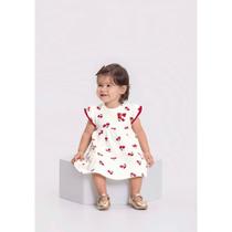 Vestido Infantil Malha Texturizada Alakazoo Ref. 46140 Vestido Infantil Malha Texturizada Alakazoo Ref. 46140