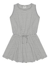 Vestido Infantil Malha Trendy Encorpado Listrado Nº 4 Ao 8 Vestido Infantil Malha Trendy Encorpado Listrado Nº 4 Ao 8