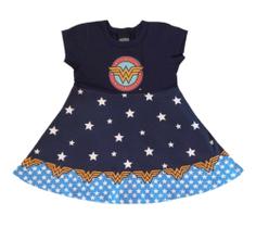 Vestido Infantil Manga Curta em Malha Romitex