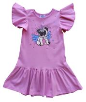 Vestido Infantil Manga Curta Kukiê Vestido Infantil Manga Curta Kukiê